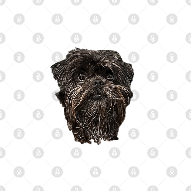 Affenpinscher Cute Puppy Dog Face by ElegantCat