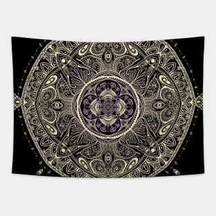 Mandala 01 (Dark Edition) Tapestry