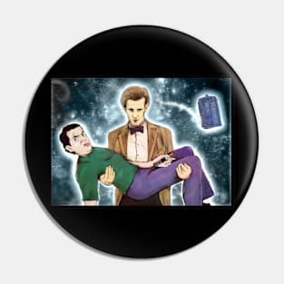 Doctor Who and Mr. Bean Pin