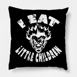 Evil Clown with a Gritty Slogan Pillow