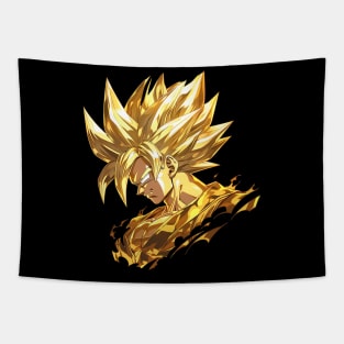 gold goku Tapestry