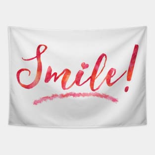 Smile! Happiness is only a smile away! Tapestry