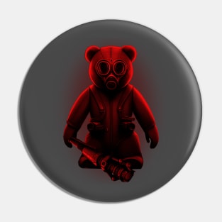 Red Apocalypse Bear Pin