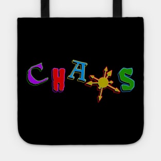 Colorful Chaos - Minimalist Chaos Star Design Tote