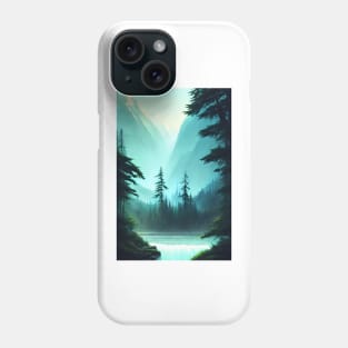 Nature Forest River Landscape Phone Case