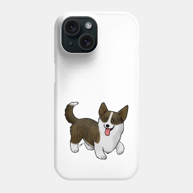 Dog - Cardigan Welsh Corgi - Brindle Phone Case by Jen's Dogs Custom Gifts and Designs