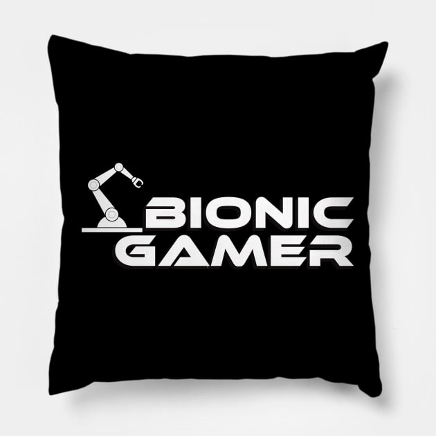 Bionic Gamer Pillow by Digital GraphX