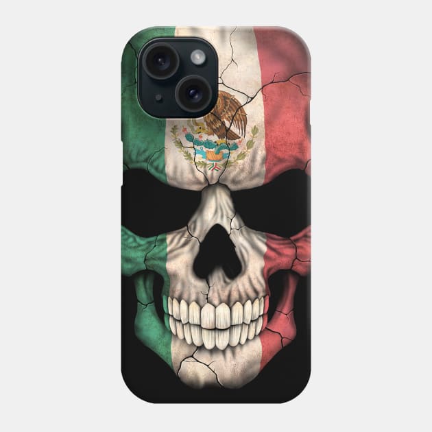 Mexican Flag Skull Phone Case by jeffbartels