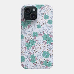 Winter Flower Pattern Phone Case