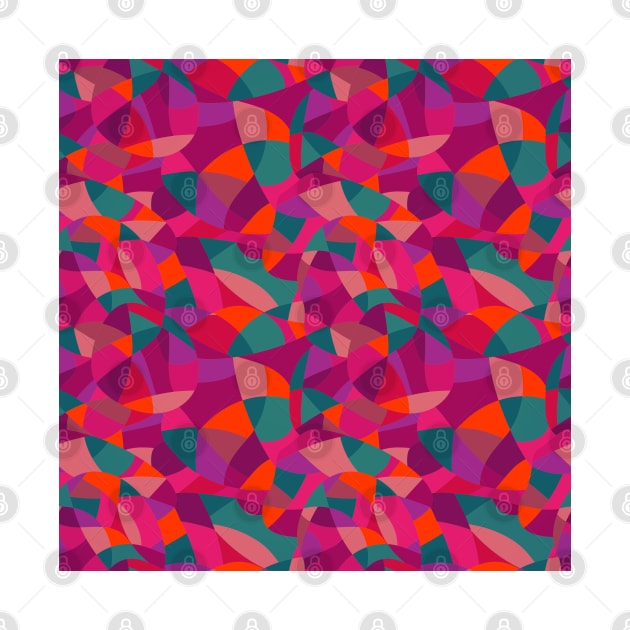 bright colors mosaic seamless pattern by lateefo