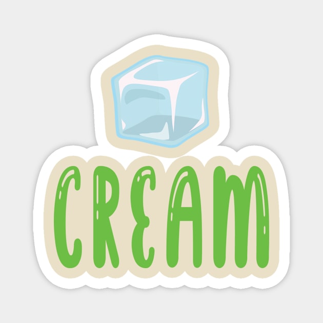 Ice cream, ice cube Magnet by ArtMaRiSs