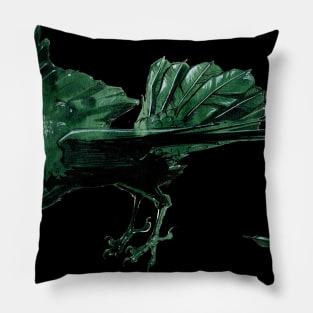 Watercolor Raven 5 Pillow