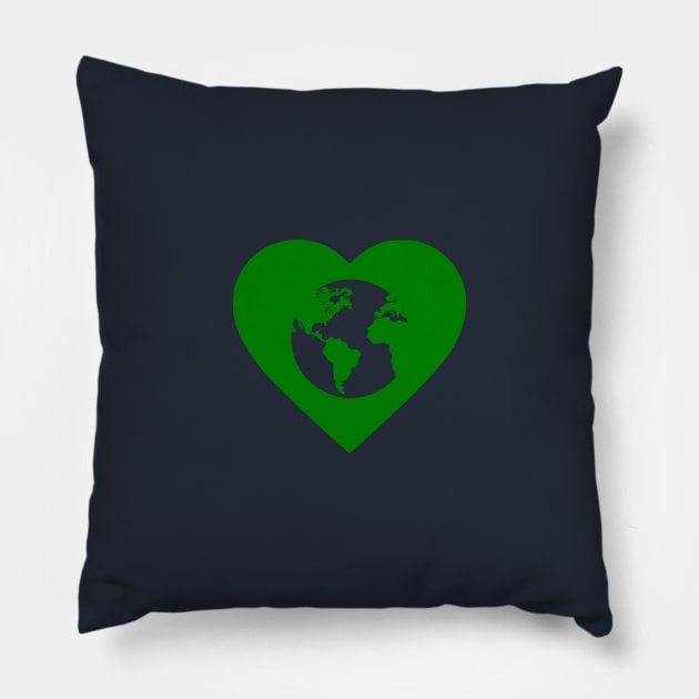 Love Your Planet Pillow by OrangeCup