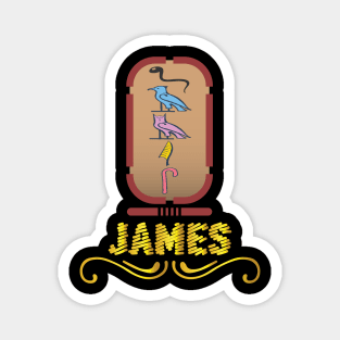 JAMES-American names in hieroglyphic letters-James, name in a Pharaonic Khartouch-Hieroglyphic pharaonic names Magnet