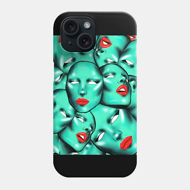 Million Faces Phone Case by Elinor Keat