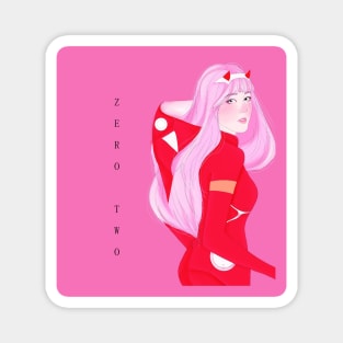 ZERO TWO darling in the franxx Magnet