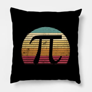 Retro Vintage Funny Pi Day Math Lover Gift Pillow