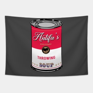 Antifa's Revolutionary Throwing Soup Tapestry