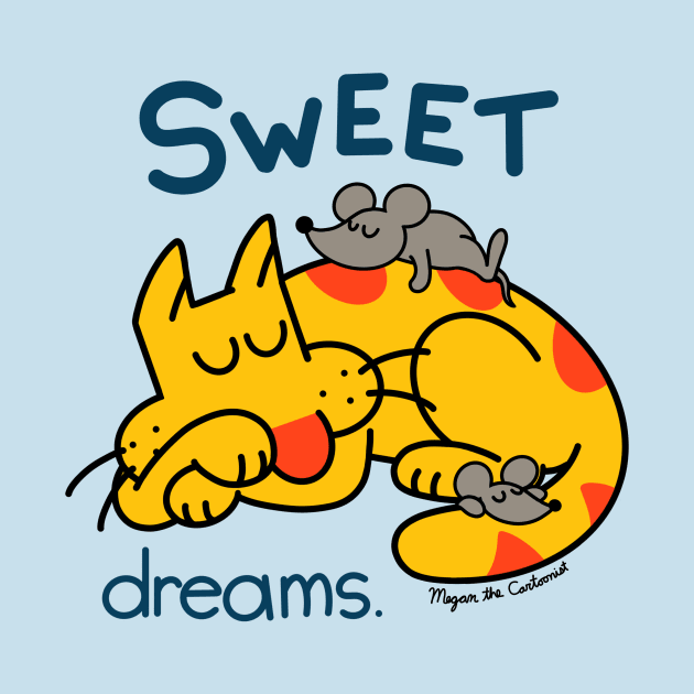 "Sweet Dreams" Herb the Cat by MeganCartoonist