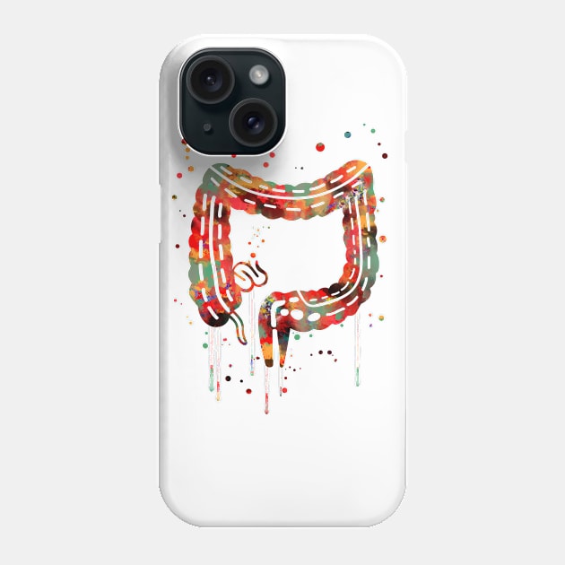 Lower gastrointestinal tract Phone Case by RosaliArt