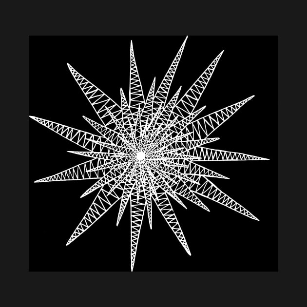 Zig Zag Star Negative by marilynllowe