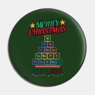 Chemistry tree, merry christmas, periodic table Pin