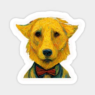 Sad Dog Watercolor Magnet