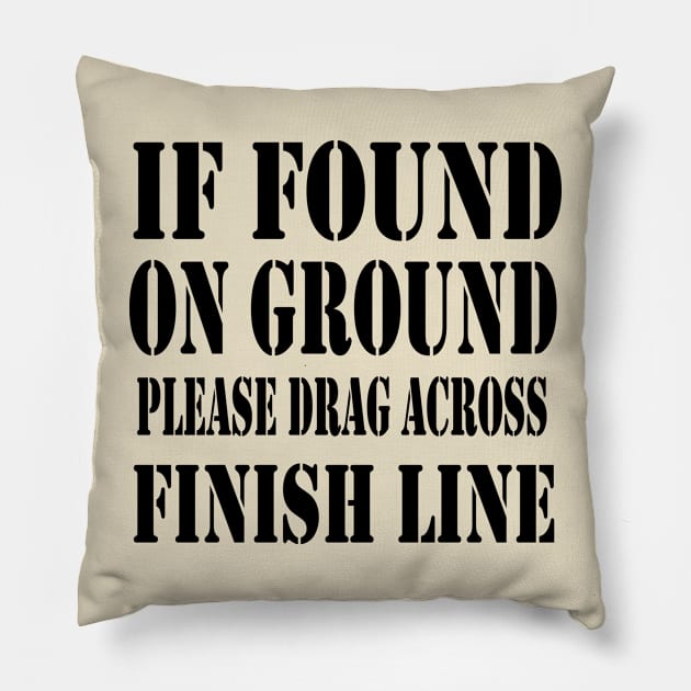 mud bogging run marathon team race quote Pillow by YuriArt