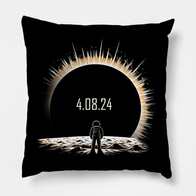 Hello Darkness My Old Friend - Solar Eclipse Pillow by juragan99trans