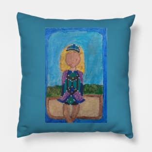 Irish Dancer Painting Pillow