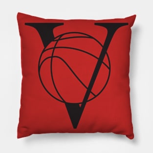 V Basketball Pillow