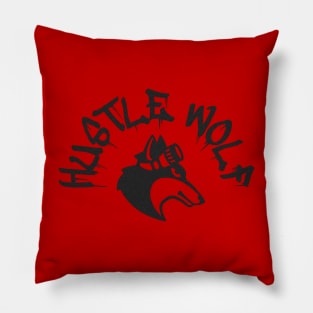 Hustle wolf Pillow