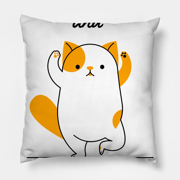 Paws and Reflect Pillow by PUTTJATTDA