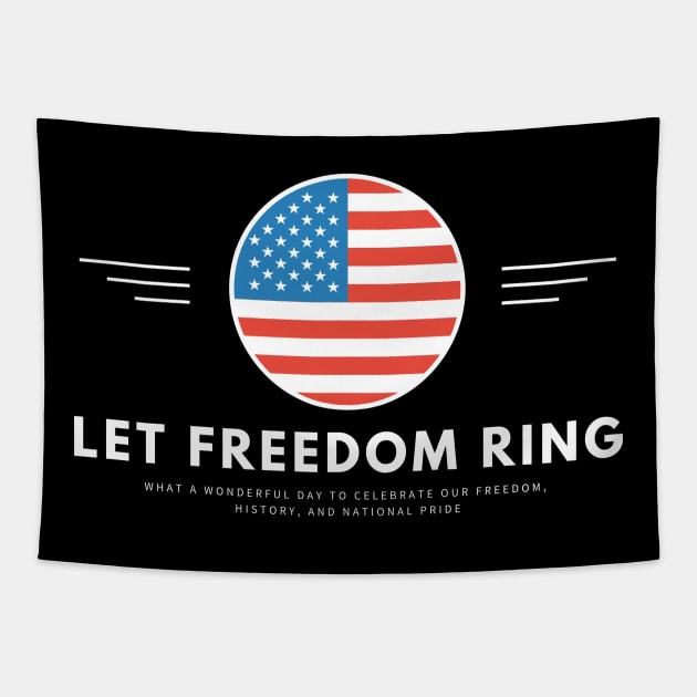 LET FREEDOOM RING! USA Flag Shirt, chemise vintage du 4 juillet, t-shirt du 4 juillet, 4 juillet usa, 4 juillet drapeau, 4 juillet vacances, 4 juillet garçons Tapestry by Be Awesome one