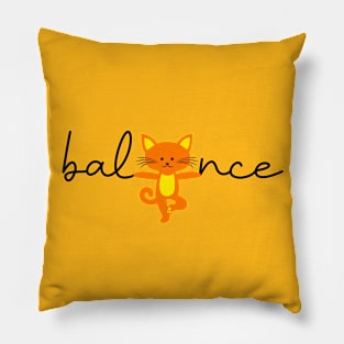 Cat yoga balance Pillow