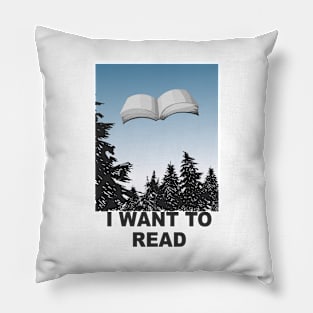 I Want To Read Pillow