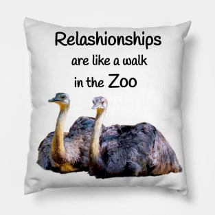 Relashionship Funny Positive Motivational quote Pillow