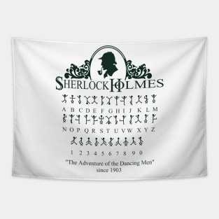 Sherlock Holmes Dancing Men Tapestry