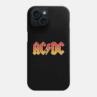 Vintage ACDC Distressed Satire Tribute Hard Rock Heavy Metal Logo Phone Case