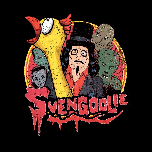 Vintage Svengoolie Squad and Rubber Chicken by Woodsnuts