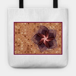 Copper Flower Fractal Tote