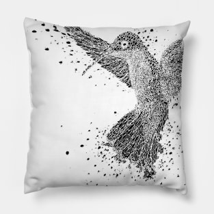 Hummingbird graphic Pillow