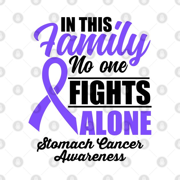 No One Fights Alone Stomach Cancer Awareness by JB.Collection