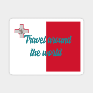 Travel Around the World - Malta Magnet