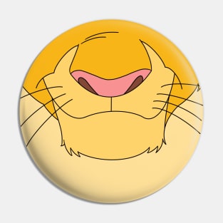 Lion King Face Mask Design Pin