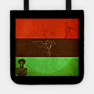 Pan African black panther flag Tote