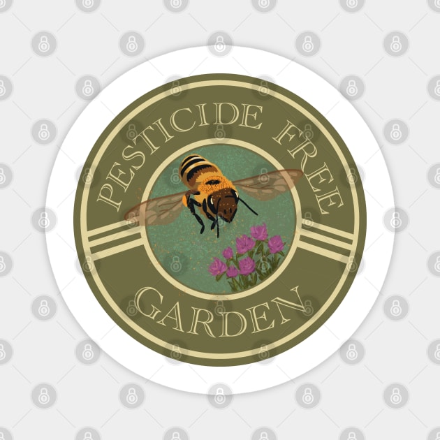 Pesticide free garden ecological bee Magnet by sivelobanova