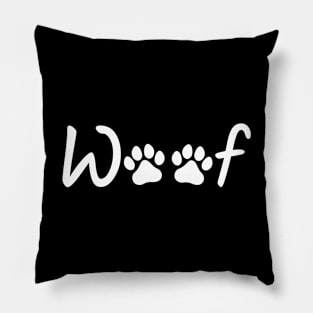 Woof (white) Pillow