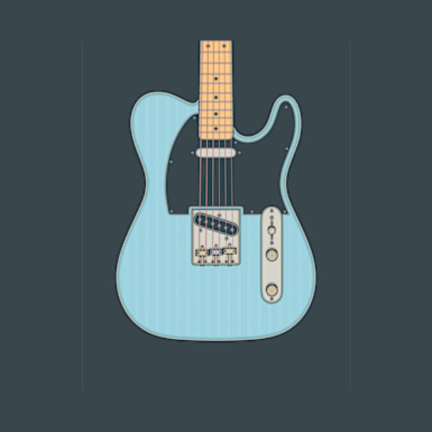 Daphne Blue Telly Guitar by milhad