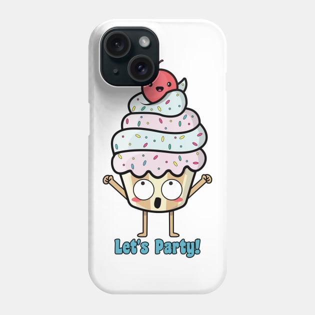 Cute Cupcake Phone Case by LeonLedesma